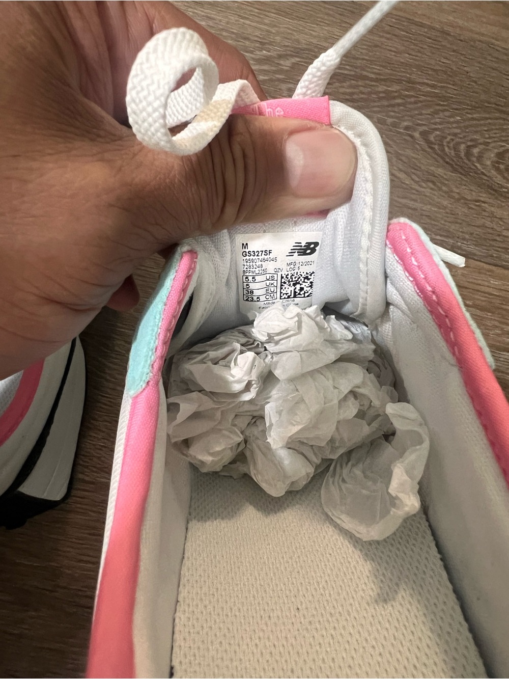 New Balance Mint, Pink & Black Zebra Accent Sneakers - Picture 7 of 8